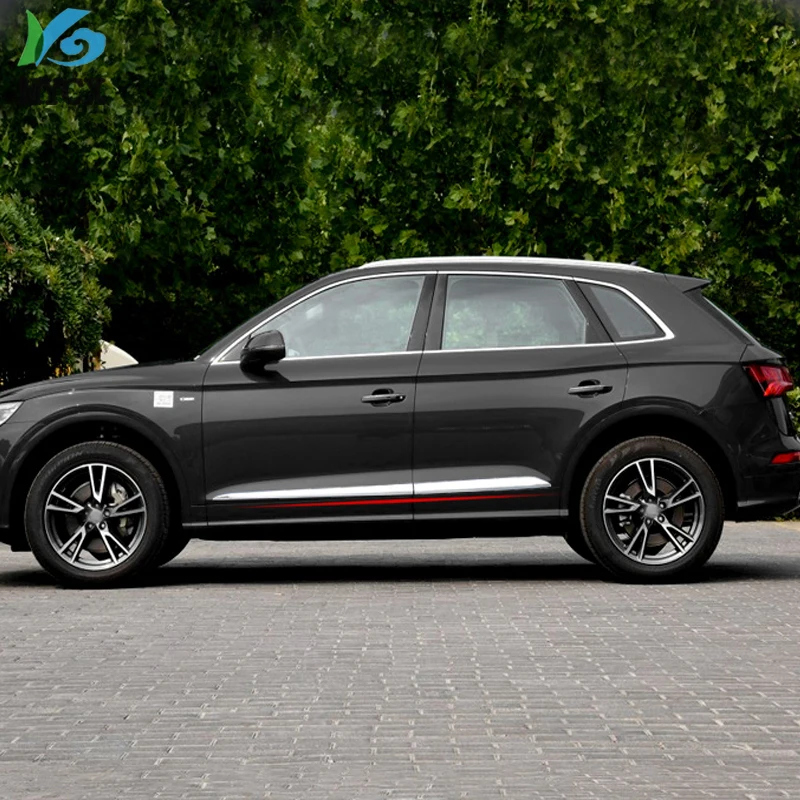 Для Audi Q5 L Q5L ABS Хромированная Автомобильная дверь боковой корпус полоса рельефная Накладка для отделки украшения 4 шт./компл