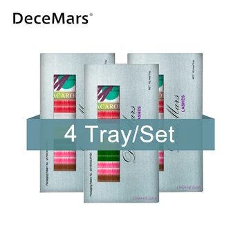 

4cases/lot DeceMars Mixed One Tray False Eyelashes Individual Eyelash Extension Eye Lashes Individual Eyelash Extension 16lines