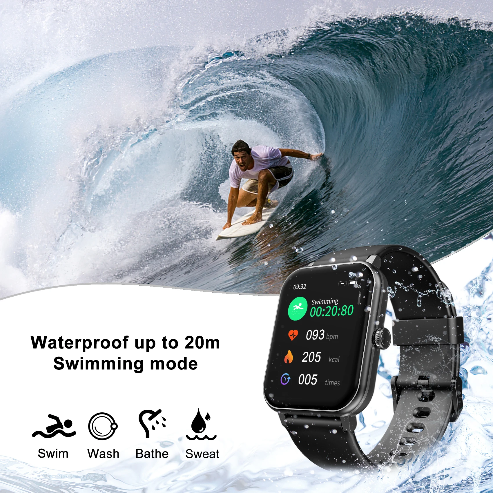 Blackview ak ll saat erkekler Smartwatch 1 69 spor GPS izci IP68 su ge irmez kad.jpg