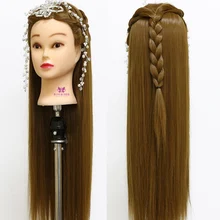 

NEVERLAND 30'' 75cm Long Thick Hairs for head Practice Training Head Hairdressing Styling Synthesis Training Mannequin Doll Head