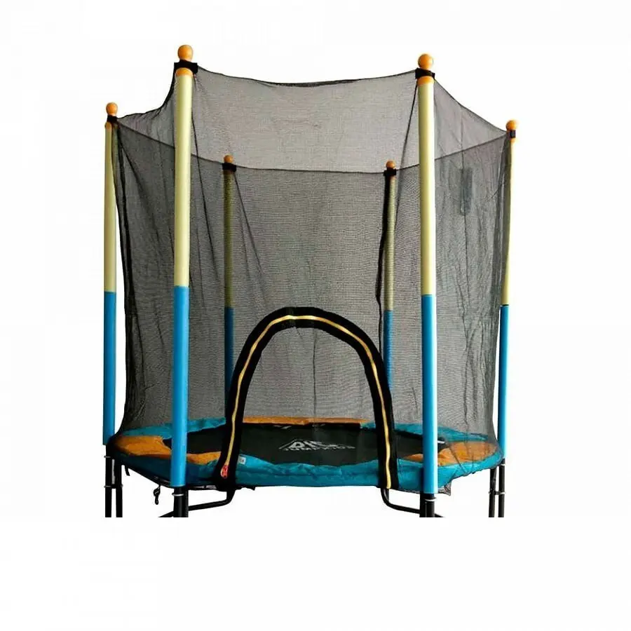 Батут детский DFC JUMP KIDS 60&quot диаметр 150 см желтый/синий с сеткой | - Цена: 10 990,00 руб.