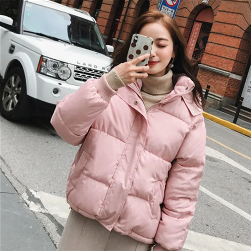 invierno nuevo abrigo de algodón ropa suelta pan Servicio Femenino grueso abajo abrigo mujer corto