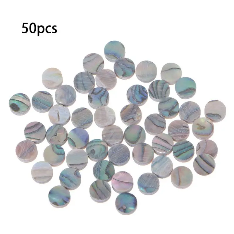 

50pcs Colorful Abalone Inlay Material Dots Guitar Parts Abalone Inlay 6mm