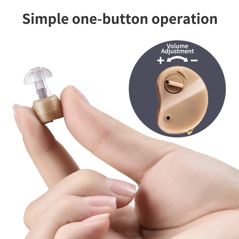 Ear Hearing Aid Sound Amplifier Tiny Aids for Elderly Moderate Loss Device Audifono | Красота и здоровье