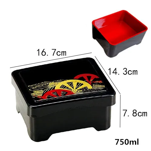 Ланч боксы бэнто для офиса контейнер еды в японском стиле закусок школьный бокс