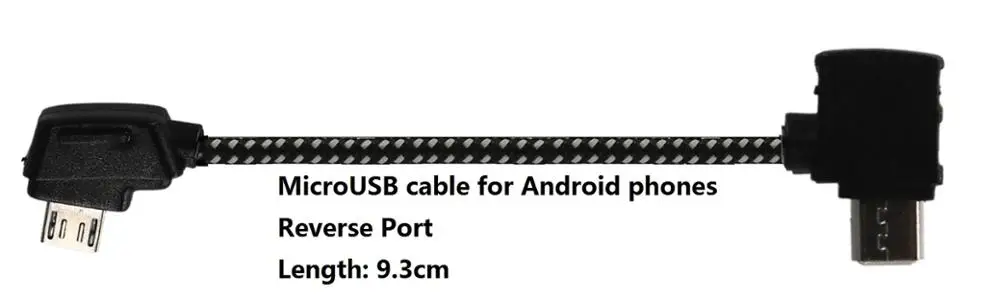 9.3cm Reverse USB Для DJI Mavic Mini Pro Air 2 Pro OTG кабель для передачи данных телефон планшет передача провода Android MicroUSB type-C кабель IOS для DJI управления - Цвет: 9.3cm Reverse USB