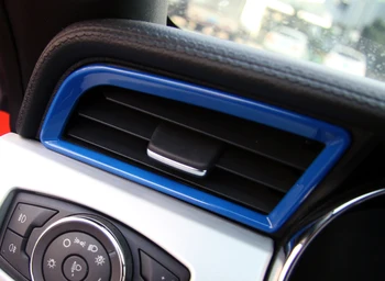 

For Ford Mustang 2015-2017 Accessories ABS Sides Air Outlet Frame Cover Trims 2 Pcs