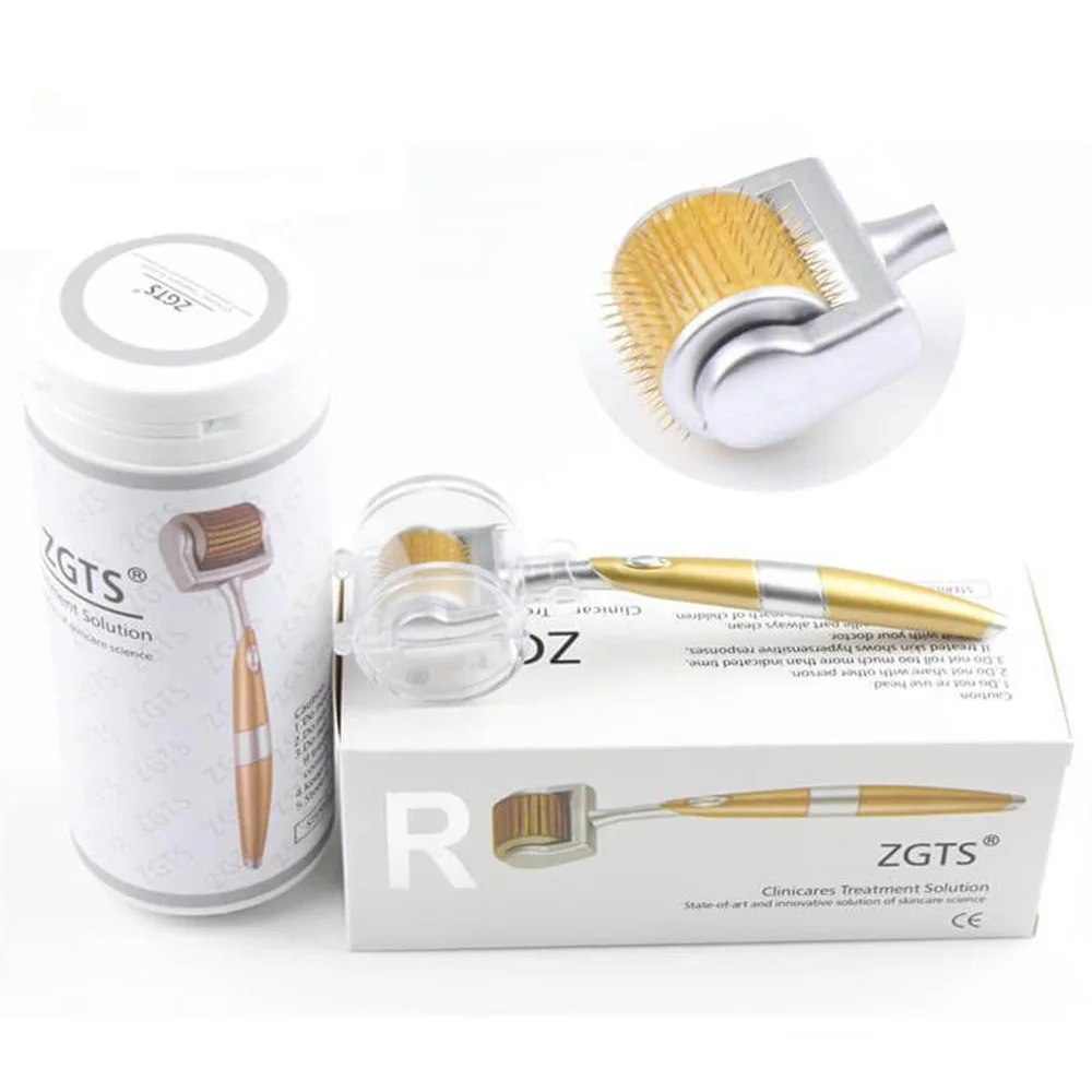 ZGTS Derma Roller Professional Titanium 192 needles for face care and hair-loss treatment CE Certificate Proved