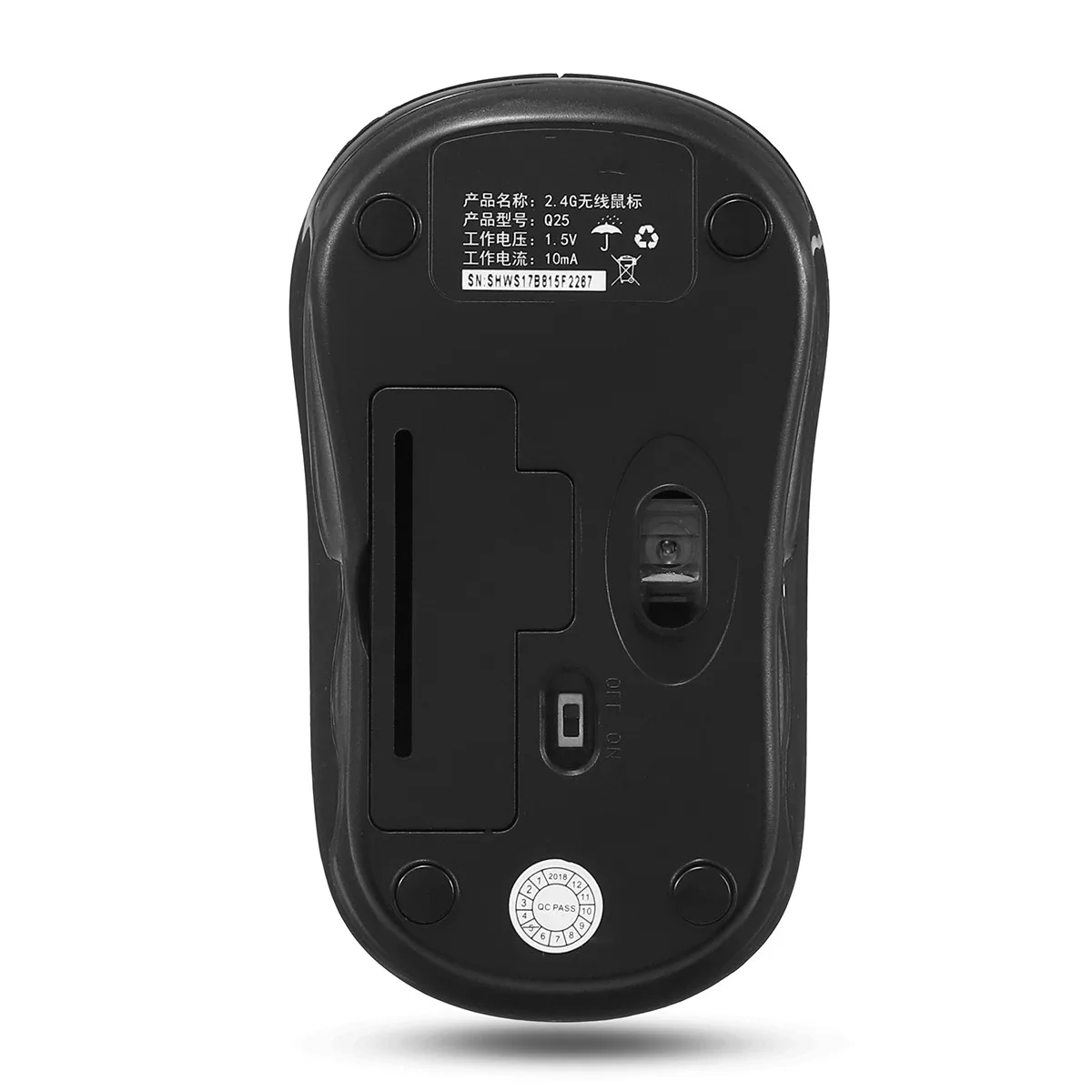 2,4G беспроводная мышь 3 шестерни dpi Регулируемый Черный 1,5 v USB интерфейс для ПК ноутбука с оптическим двигателем