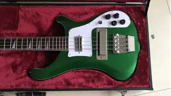 

4 strings 4003 bass guitar;metallic green;througn maple neck, free shipping