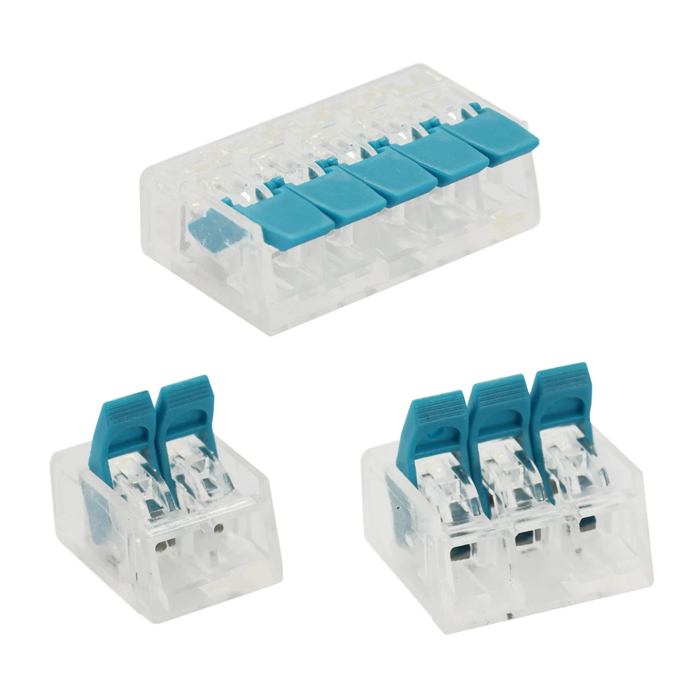 

Hot New 75pcs Cable Connector Wire Universal Junction Compact Box Connectors Quick Terminals with 2/3/5 Way Tool Accessories