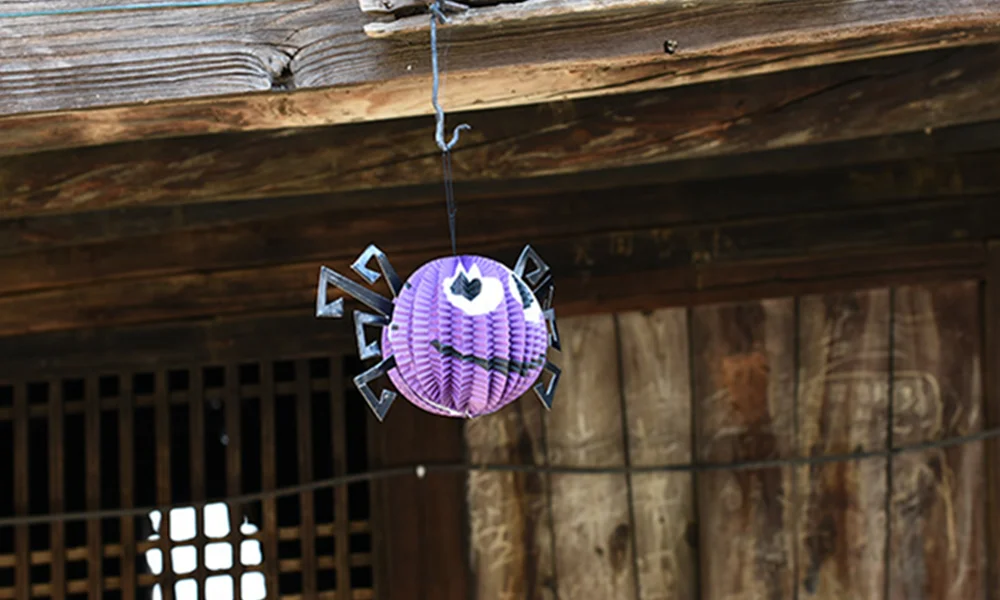 spider lantern Хэллоуин игрушечные тыквы Косплэй украшение бумажная кукла вечерние жуткий паук бита бумага украсить Brinquedos фонарь-тыква опора - Цвет: spider lantern
