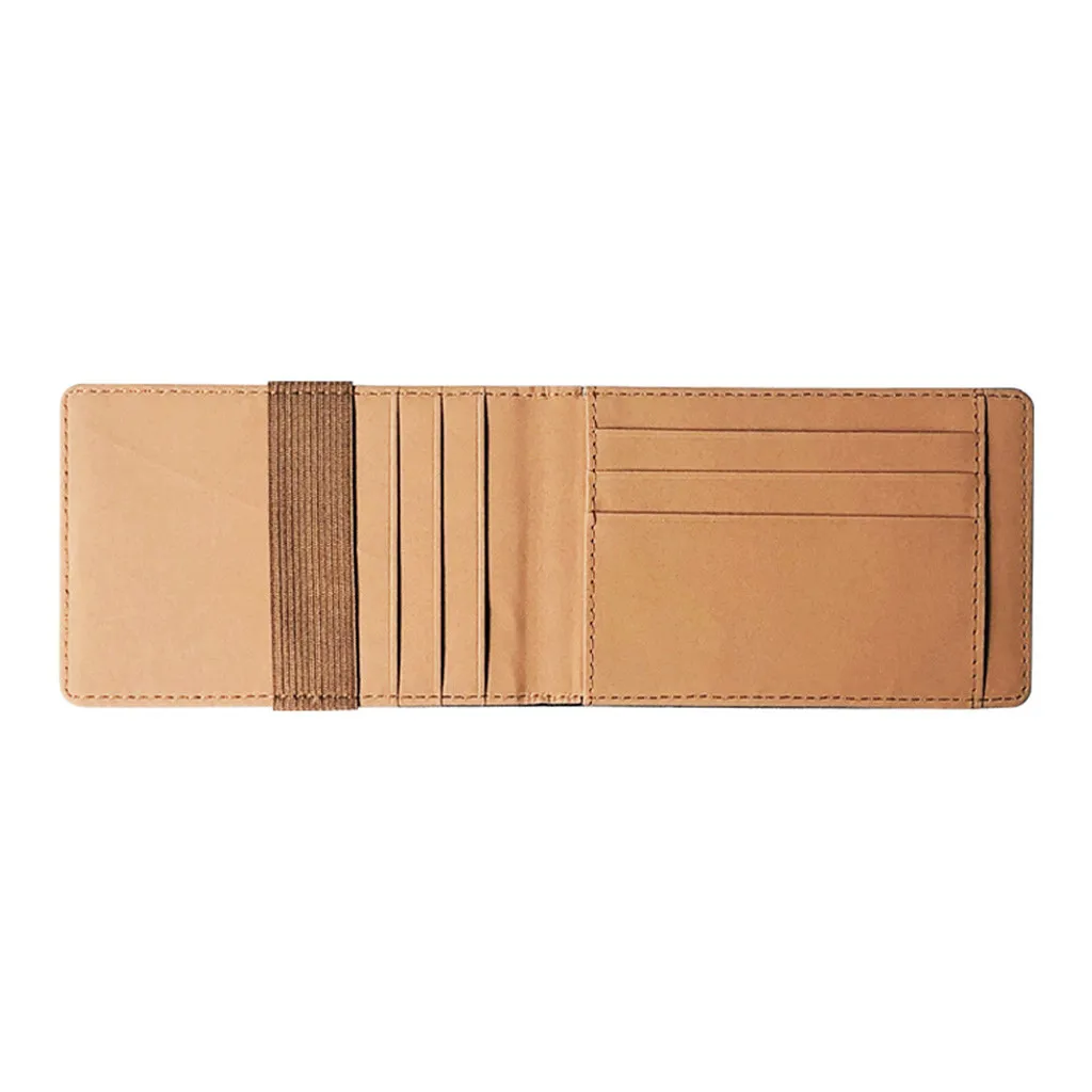 OCARDIAN держатель кредитной карты pu кожаный короткий кошелек многофункциональная сумка мульти-карта кошелек мягкая кожа держатель для карт посылка G0905#35 - Цвет: Brown