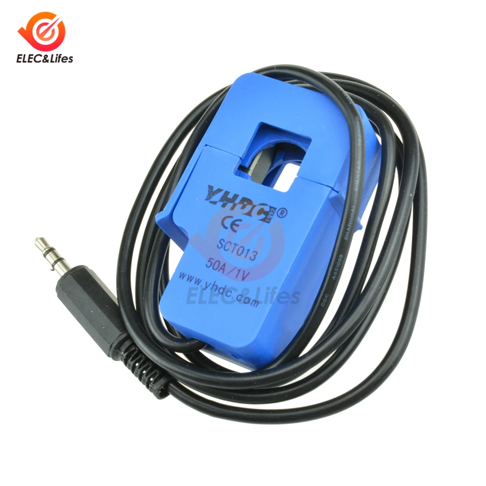 SCT-013-050 50A Лучший 30A 50A 100A SCT-013-000 SCT-013-015 SCT-013-030 SCT-013-050 Неинвазивная переменного тока Сенсор Разделение сердечника трансформатора тока - Цвет: SCT-013-050 50A