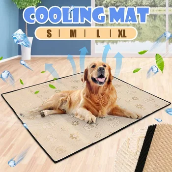 

Hygienic anti-skid Pet Cooling Mat Non-Toxic Cool Pad Cooling Pet Bed For Summer Dog Cat Puppy hair free skin-friendly