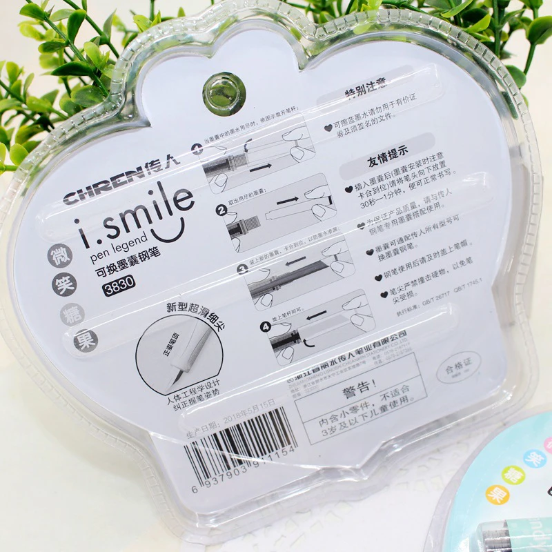 Милый перьевая ручка EF набор стираемых синих чернильных ручек для студентов kawaii