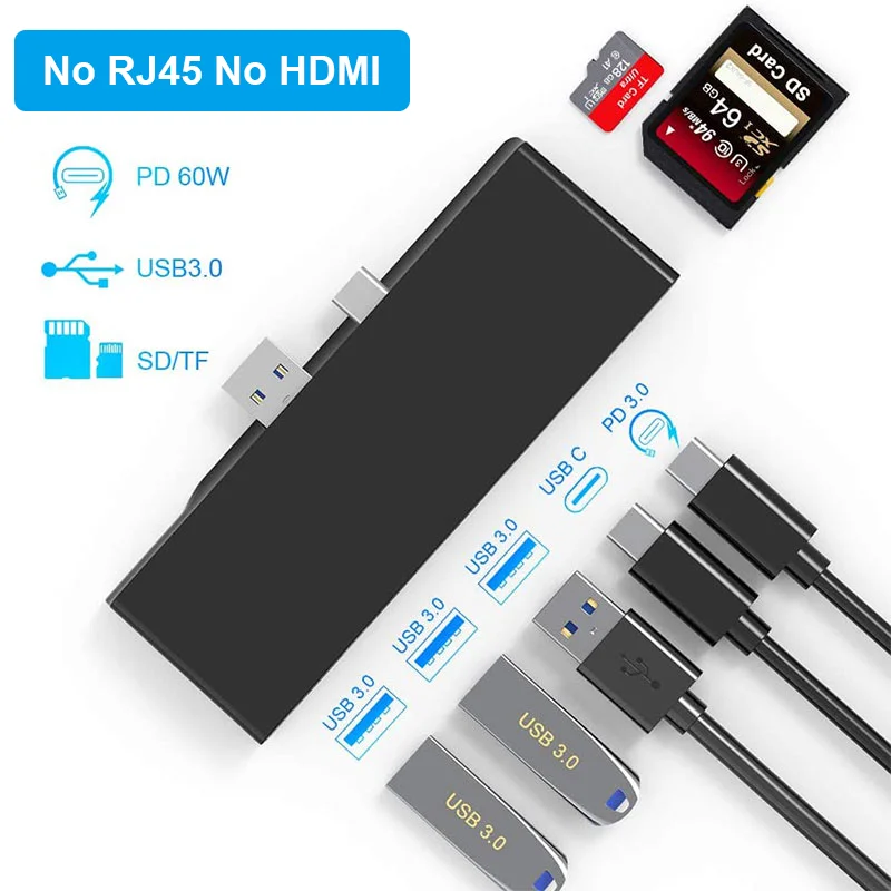 Docking Station 12-in-1 Per Microsoft Surface Con Triplo Display 4K, HDMI, VGA, Ethernet E USB