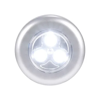 

1PC 3 LED Wholesale Wall Light Kitchen Cabinet Closet Lighting Sticker Tap Touch Lamp Small Kitchen Cabinet Closet Lighting