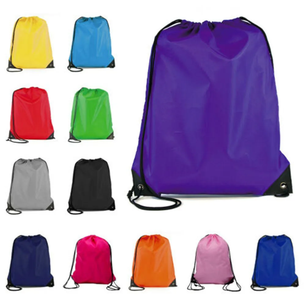 Mochila con cordón para exteriores para hombre y mujer, bolsa con cordón para fútbol, baloncesto, adolescentes, gimnasio