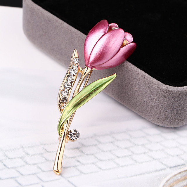 Flower Brooch Lapel Pin Rhinestone Jewelry Women Wedding Pins Large Brooches For Women broche Clothes Accessories