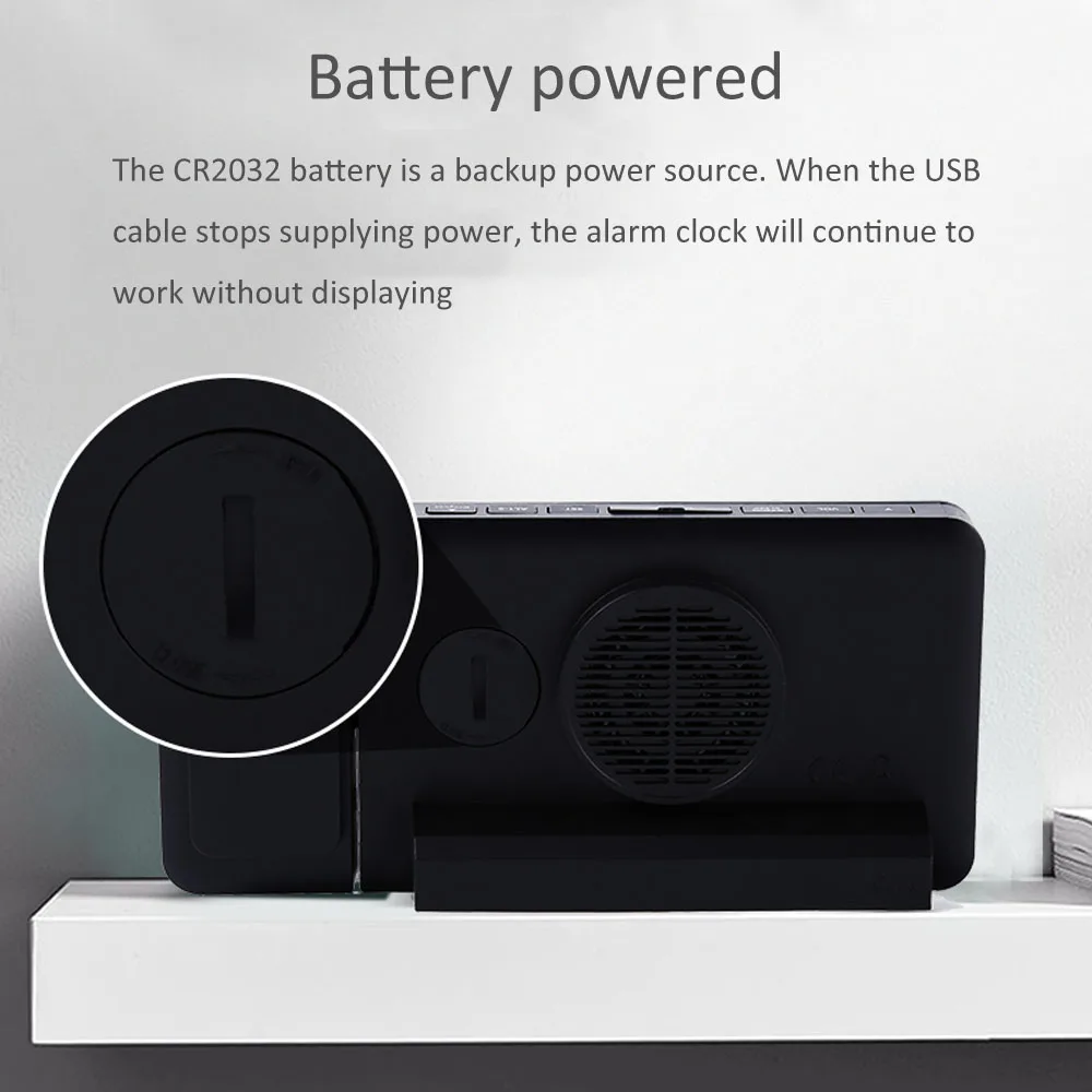 Проекционный будильник цифровая функция повтора даты подсветка вращающийся с проекцией времени Пробуждение проектор светодиодные часы