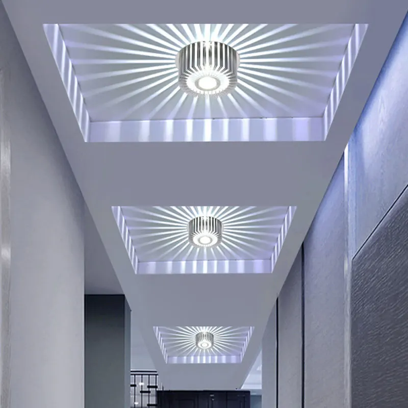 

Modern LED ceiling light 3W wall lamp ledge art decoration front balcony light porch corridor light