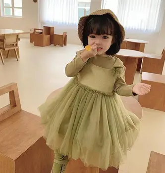 

2020 New Style Girls Princess Dress Fashion Spring Summer Girls Vest Dresses 1-6t PY953