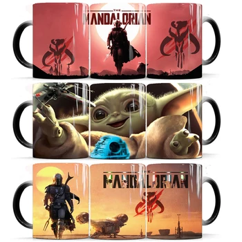 

Mandalorian Coffee Mug 350ml Ceramic Color Changing Mugs Cup Star Wars Gift Mug Drop Shipping