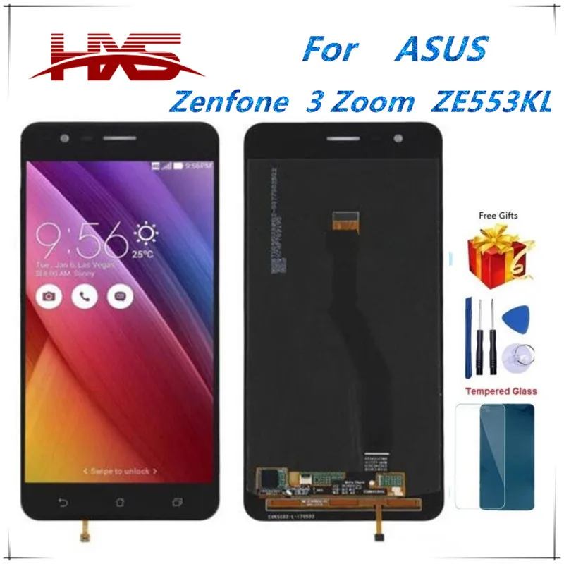 Высокое качество 100% тесты для Asus Zenfone ZE553KL ЖК дисплей из тисненой жести