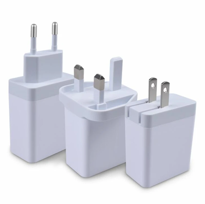 Настенное зарядное устройство USB PD type C с 2 портами для быстрой зарядки iphone 7 8X11 samsung S8 Note 10 S10
