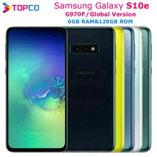 Samsung Galaxy S10e G970F, глобальный LTE Android мобильный телефон Exynos 9820, четыре ядра, 5,8 дюймов, 16 МП и 12 МП, 6 ГБ ram, 128 ГБ rom, NFC