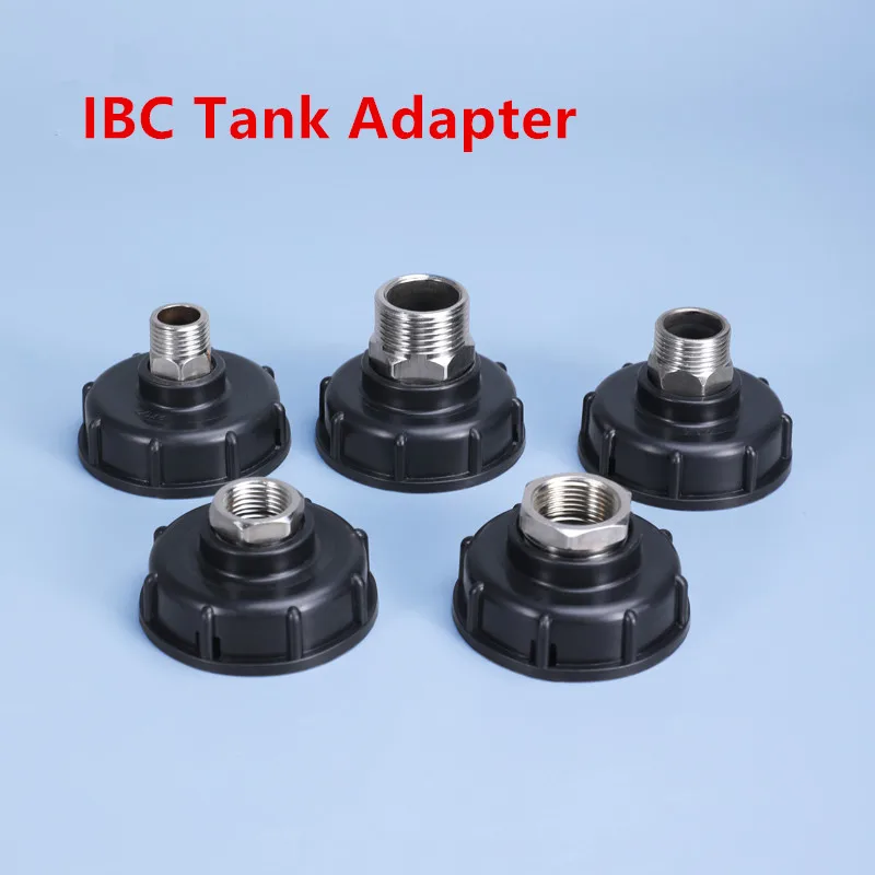 Durable IBC Tank Tap Adapter S60*6 Coarse Thread to 1/2'' 3/4'' water Connector Replacement Valve Fitting