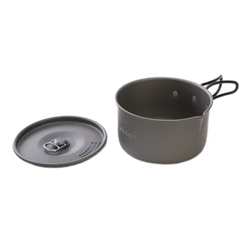 

Alocs Cw-C29 Ultralight Outdoor Camping Cookware Pot Set Camp Cooking Tools Picnic Set Pot Pan Tableware For 1-2 People