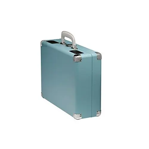 DENVER VPL-120 проигрыватель с динамиками(2x1 W) поворотный стол дизайн ретро режим записи цвет синий