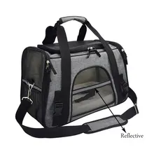 Переноска для домашних животных, для собак, для путешествий на открытом воздухе, светоотражающая Сумка-переноска для кошек, дышащее Автокресло, переноска для собак, для маленьких щенков, переносная сумка для домашних животных