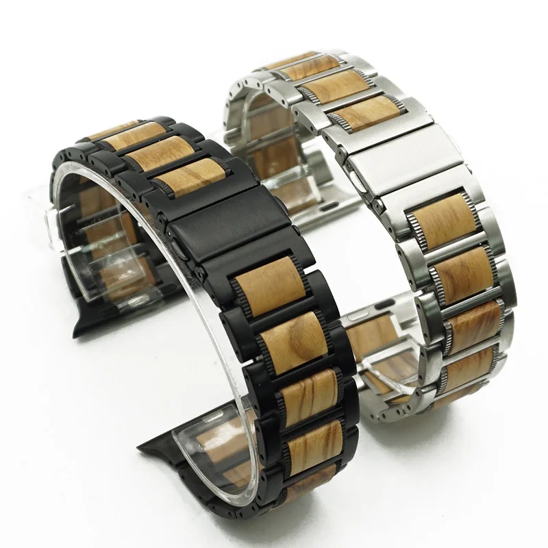 

Stainless Steel Strap 38mm 40mm 42mm 44mm Metal Watchband Men Women Universal Bracelet Band Black Silver Gold