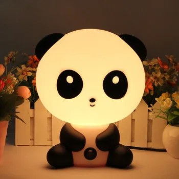 

New Night Light Panda LED Night Lamp Bedside Lamp For Room Hallway Kid Lamp Bulb Table Lamps Birthday Christmas Gift #