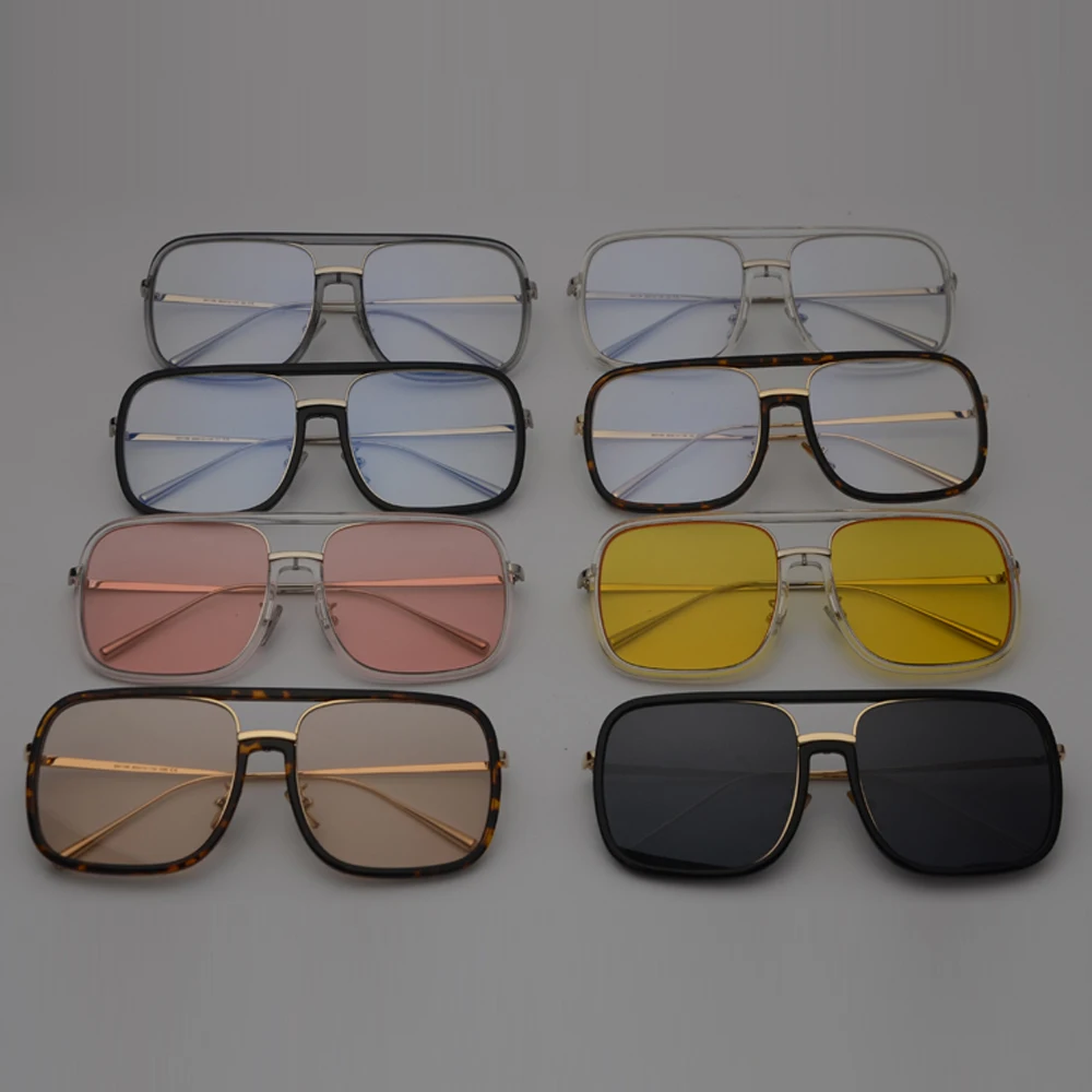 Peekaboo большие очки, мужские прозрачные оправы,, большие квадратные солнцезащитные очки для женщин, полуметаллическая оправа uv400