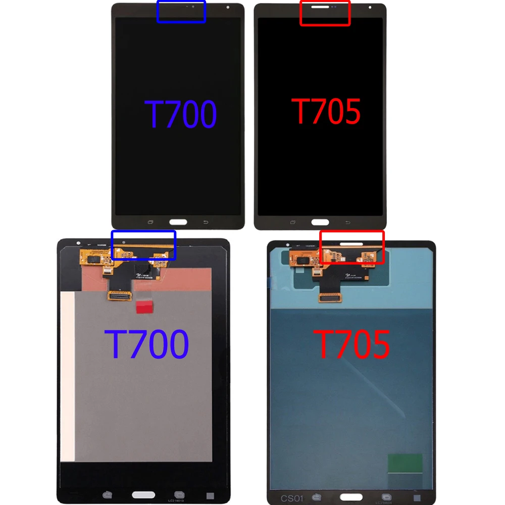 Weida para Samsung Digitador da Tela Lcd de Toque Painel para T705 Galaxy Sm-t705 Display Sensores Assembléia T700 Lcd Tab s 8.4 Sm-t700 - Imagem 4