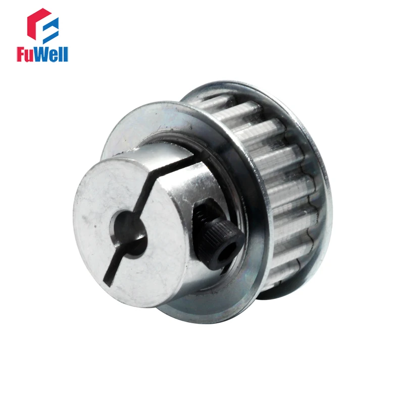 

XL-20T Timing Belt Pulley Clamp Type 20Teeth Transmission Pulley 5/6/8/10/12/12.7mm Bore 11mm Width XL 20T Synchronous Pulley