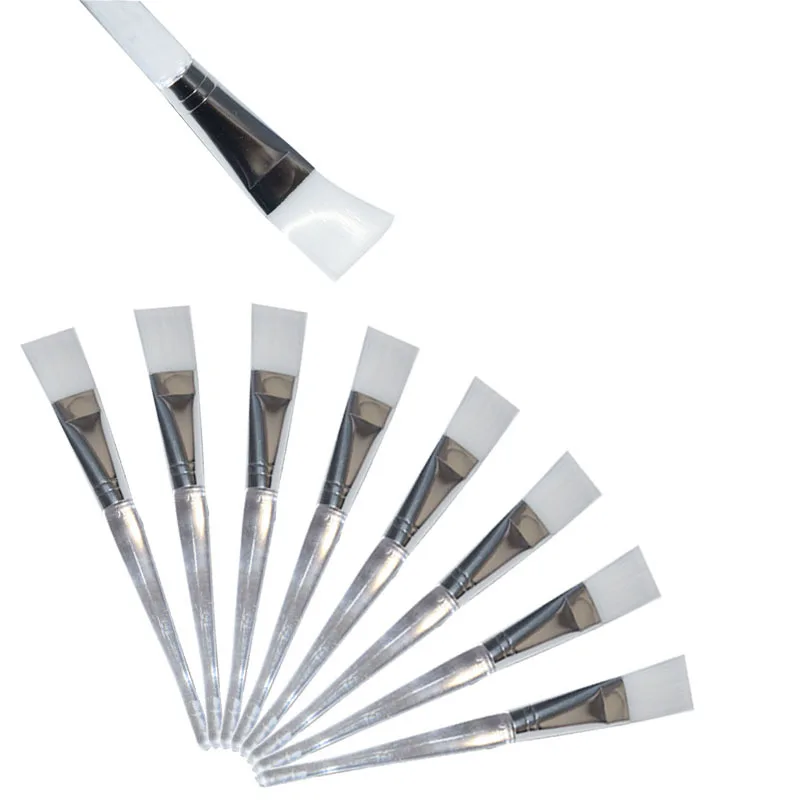 

Transparent shui jing gan Facemask Brush DIY Facemask Beauty Tool Makeup Brush Transparent Rod Brush Wholesale Can Be Printed Lo