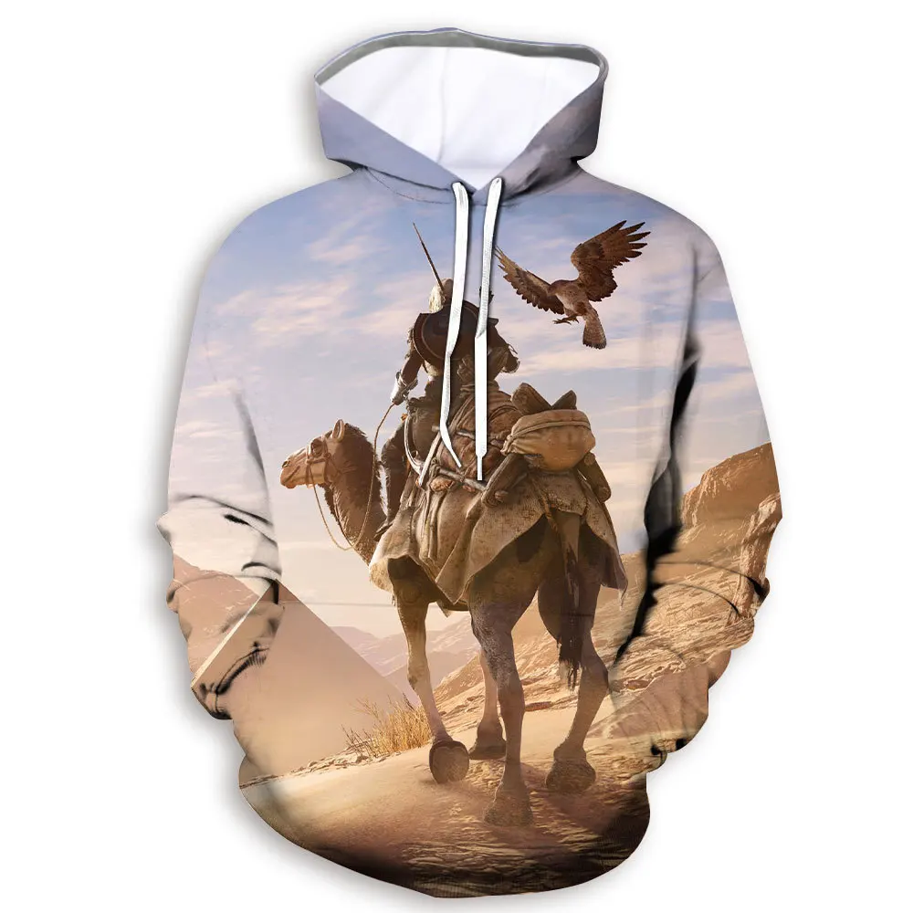 Серия Assassin's Creed, 3D принт, с капюшоном, мужская, повседневная, Молодежная, уличная, хлопок, хип-хоп, высокая, уличная, толстовка, модное пальто, спортивная одежда - Цвет: 005