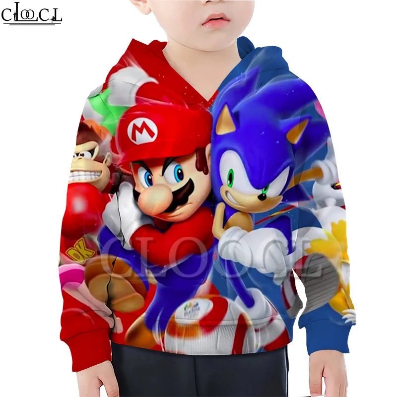 Креативная толстовка с капюшоном для мальчиков и девочек с 3D принтом; толстовка с длинными рукавами; повседневная одежда для детей; Семейные топы с капюшоном; Прямая поставка
