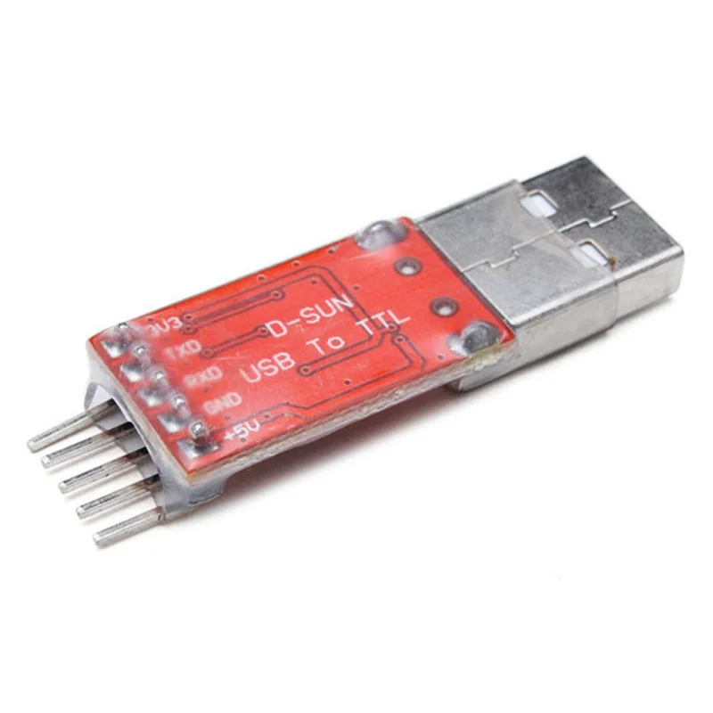 USB 2,0 к ttl UART 5PIN CP2102 модуль конвертер Соединительный кабель с адаптером красный