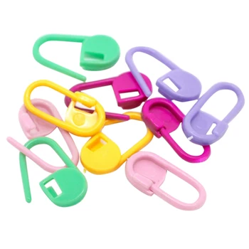 

20PCs Colorful Plastic Stitch Ring Holders Needle Clip Knitting Crochet Hook Locking Tool Craft DIY Sewing Tools New