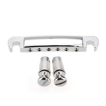 

Musiclily Pro 52.5mm TOM Tune-o-matic Tailpiece for China made Epiphone Les Paul Guitar Replacement, Nickel