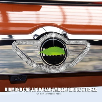 

For BMW MINI F56 F55 R56 F54 Diamond Car Logo Rear Emblem Badge Decal Sticker