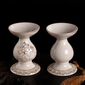 

Vintage Candle Holder Stand Mold Romantic Luxury Bowls Candelabra Jar Chandelier Mariage Home Decorations Candlestick KK60ZT