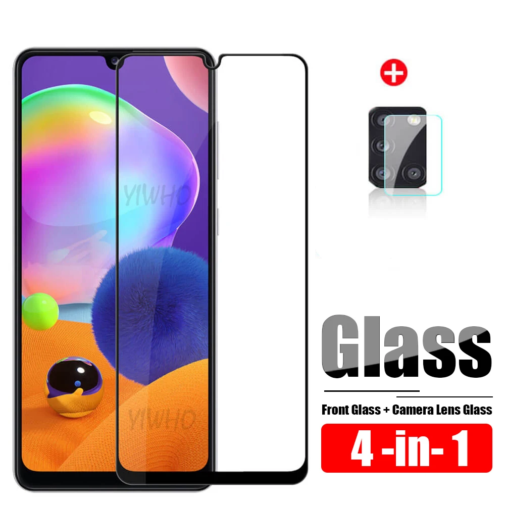 Защитное стекло 4 в 1 для Samsung A31 объектива камеры на Galaxy Защитная пленка экрана A 31