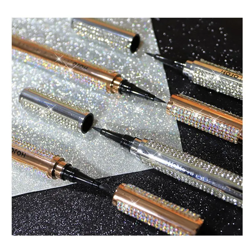 Hot Waterproof Sweatproof Star Diamond Eyeliner Smudge-proof Long-lasting Easy To Use Liquid Eye liner Makeup